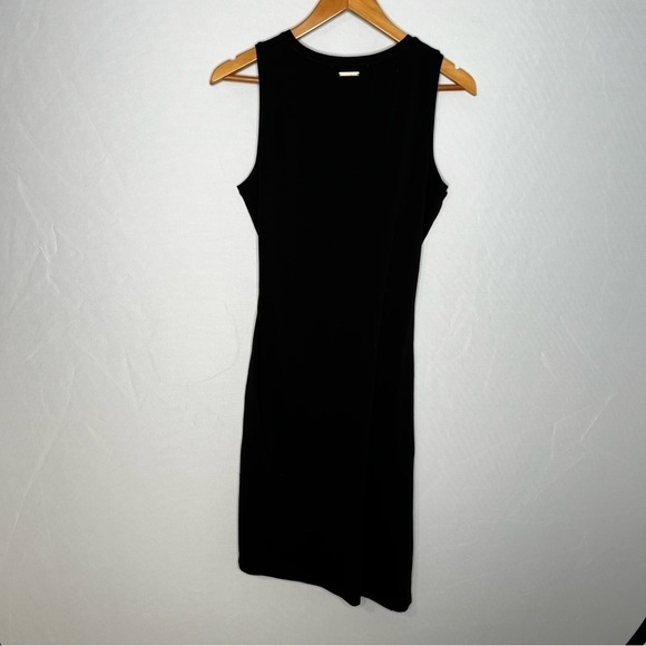 NWT! Michael MICHAEL KORS Black Asymmetric Hem Sleeveless Dress. Size Small. - Picture 4 of 15